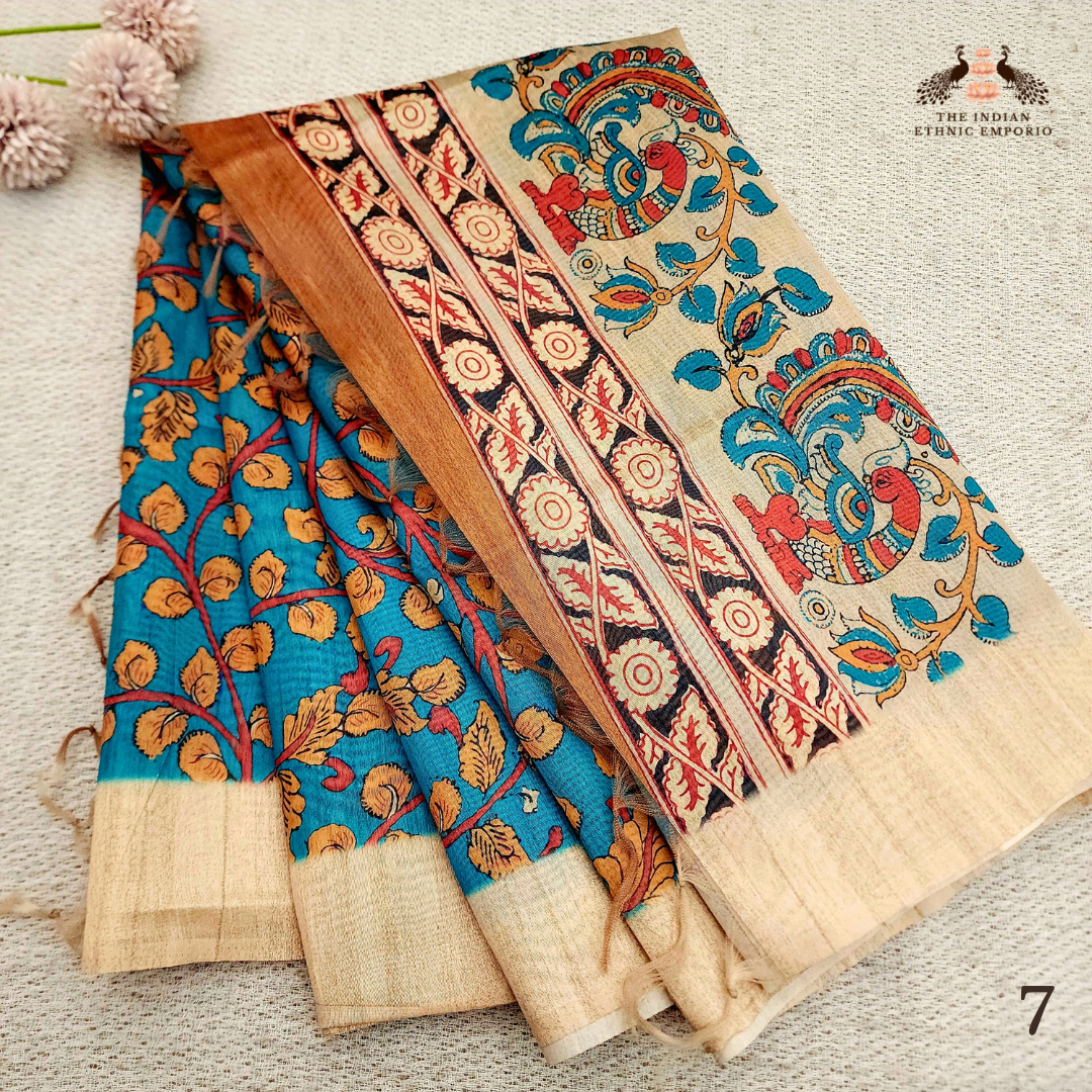 Madhubani Print Khadi Silk Sarees