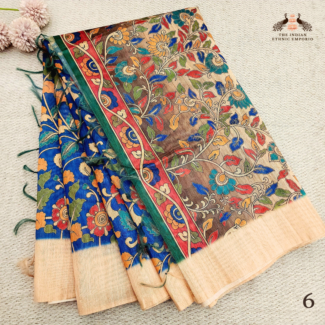 Madhubani Print Khadi Silk Sarees