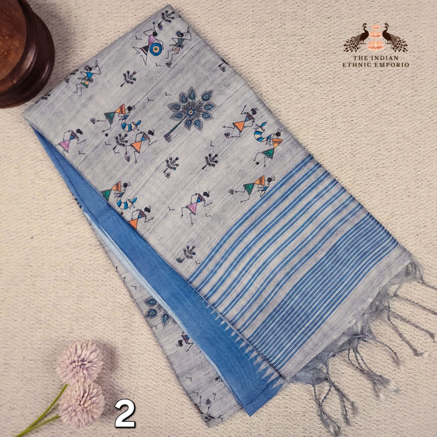 Tribal Print Bhagalpuri Silk Sarees