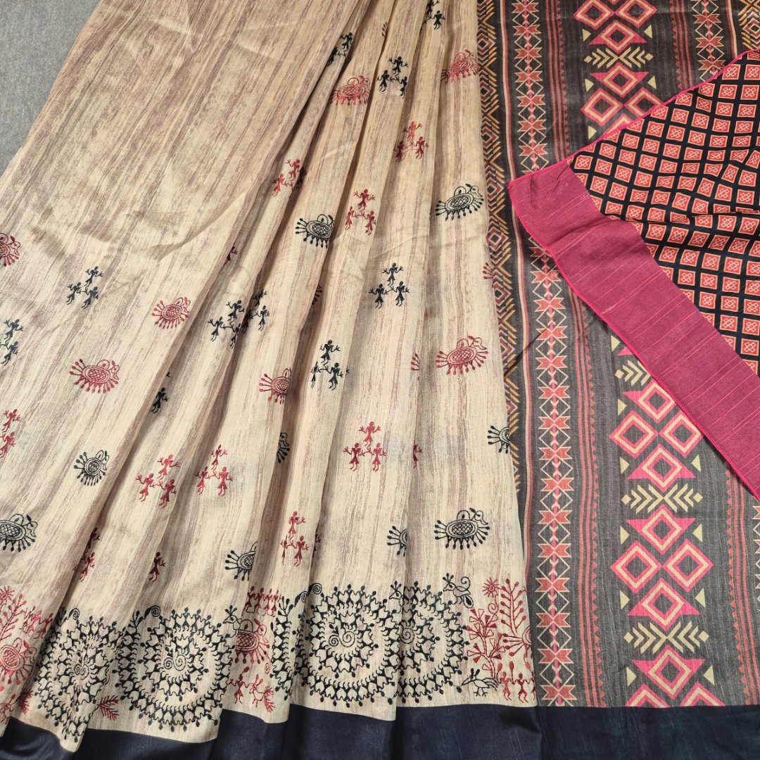 The Warli Weaves - D2 saree for Women