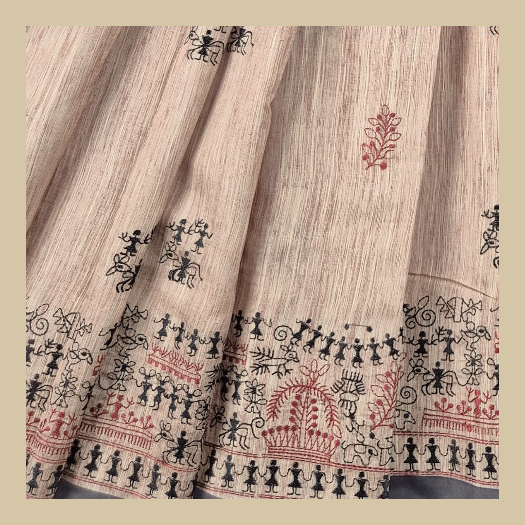 The Warli Weaves - D4 saree for Women | The Indian Ethnic Emporio