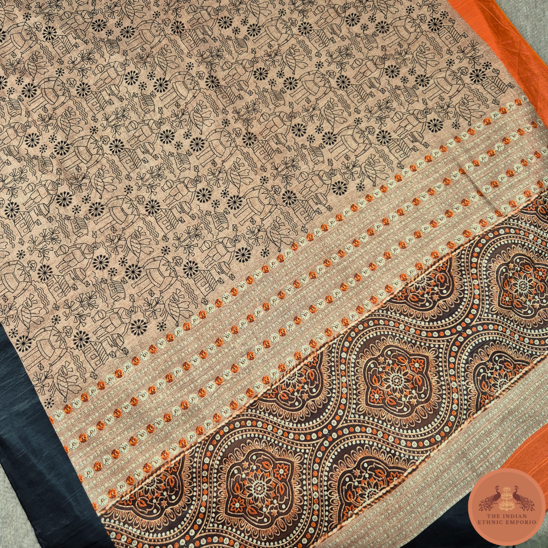 The Warli Weaves - D6 saree for Women | The Indian Ethnic Emporio