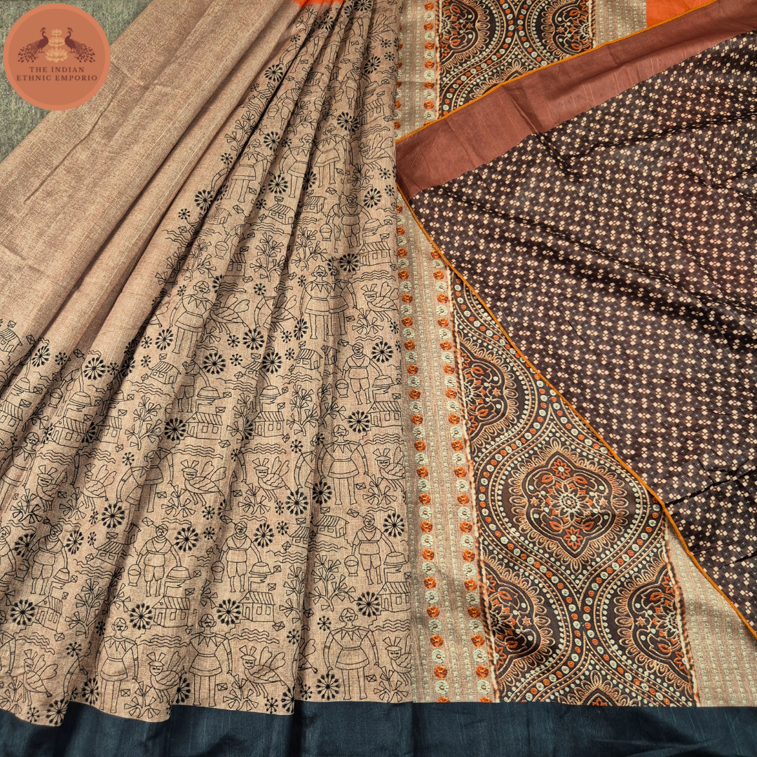 The Warli Weaves - D6 saree for Women | The Indian Ethnic Emporio