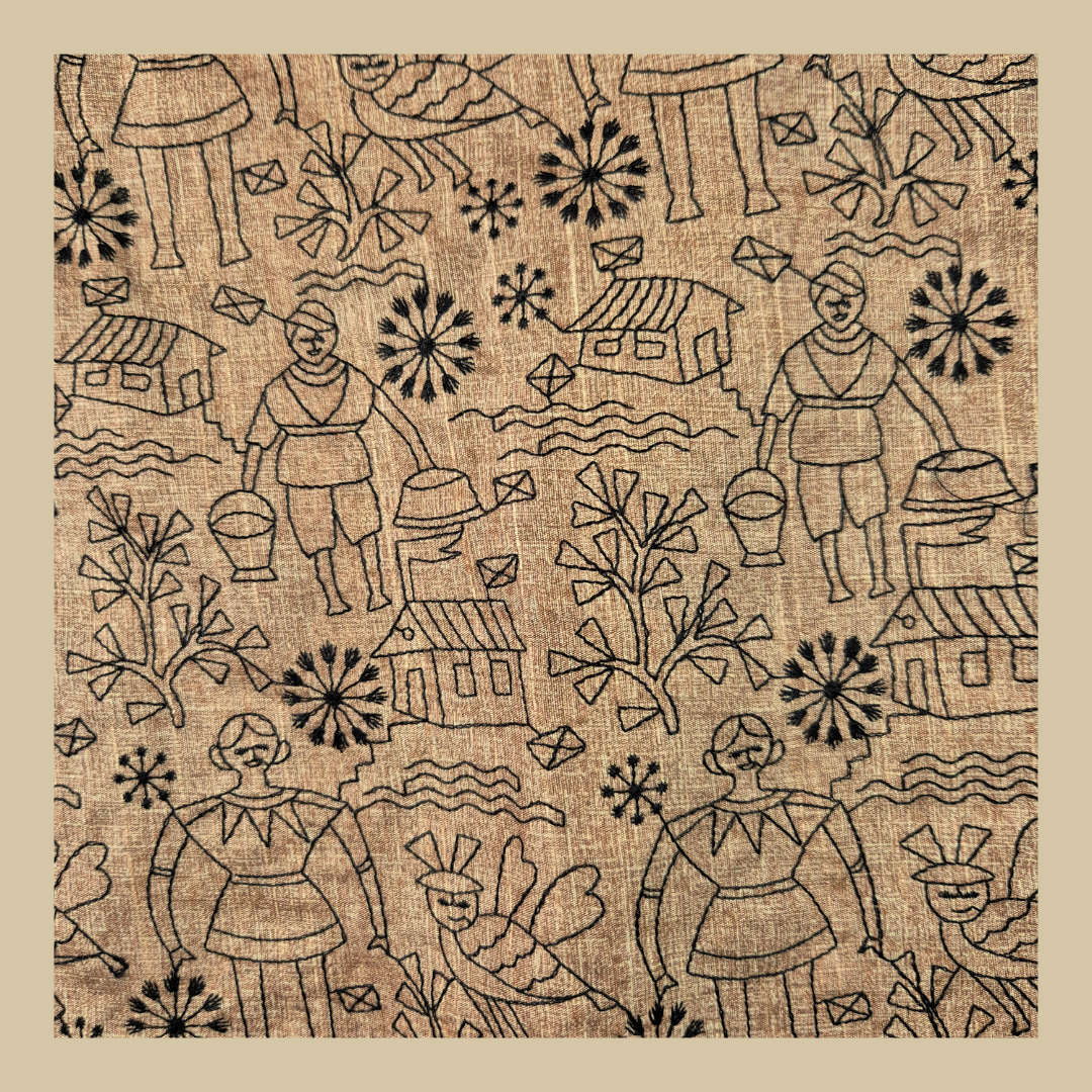 The Warli Weaves - D6 saree for Women | The Indian Ethnic Emporio