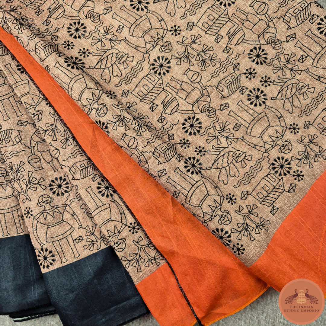 The Warli Weaves - D6 saree for Women | The Indian Ethnic Emporio