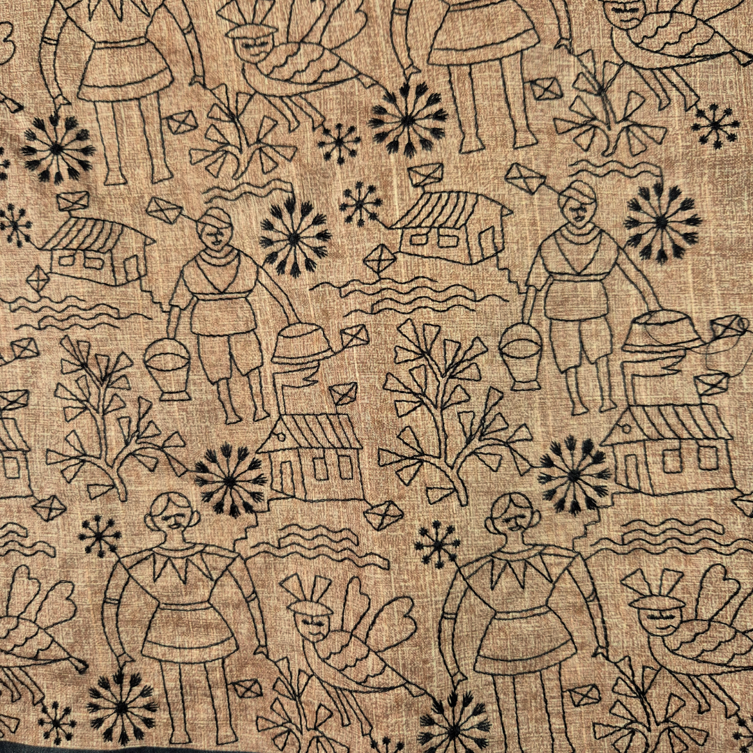 The Warli Weaves - D6 saree for Women | The Indian Ethnic Emporio