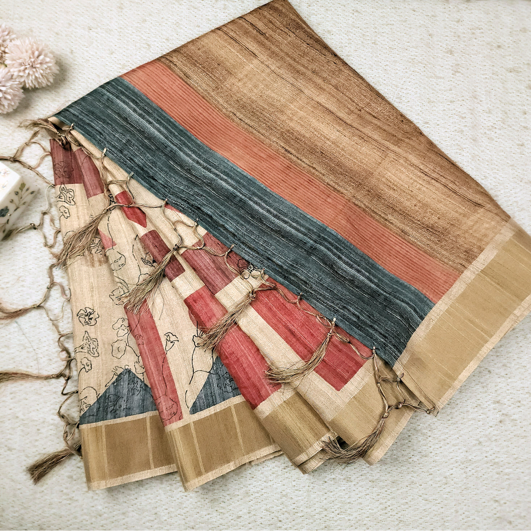 Gicha Silk Saree From 'Gicha Glory' Collection- GEOMETRIC GRACE