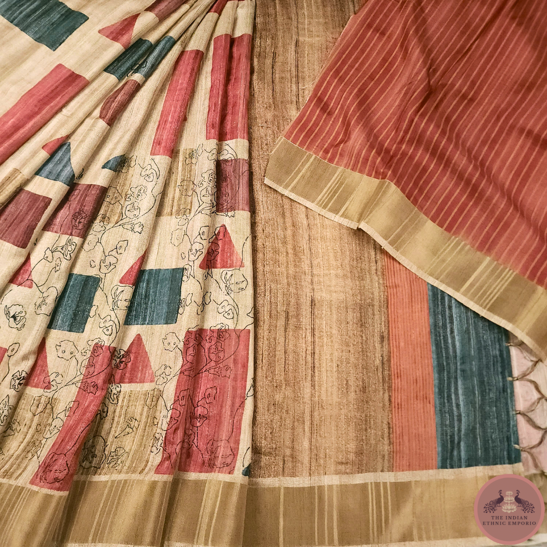Gicha Silk Saree From 'Gicha Glory' Collection- GEOMETRIC GRACE