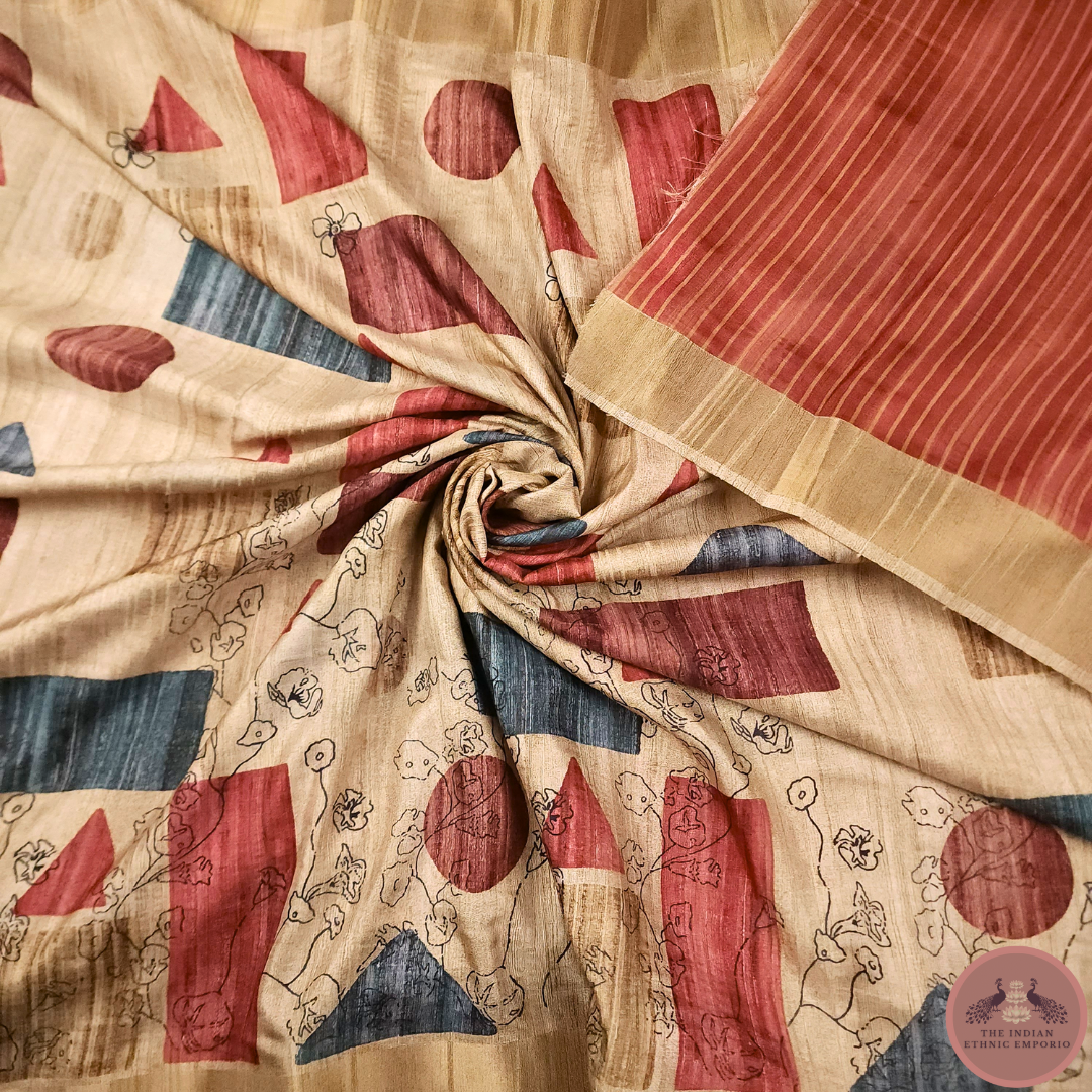 Gicha Silk Saree From 'Gicha Glory' Collection- GEOMETRIC GRACE