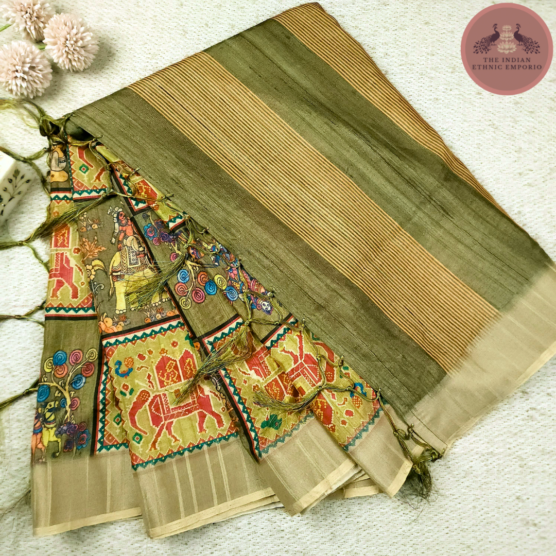 Patola Print Gicha Silk Saree From 'Gicha Glory' Collection- TIMELESS PATOLA