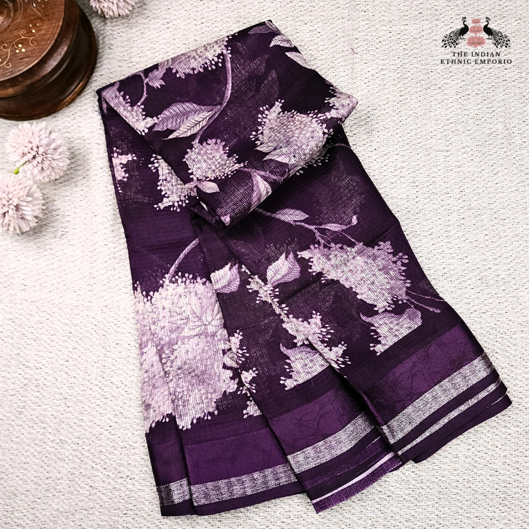 Kota Cotton Printed Sarees