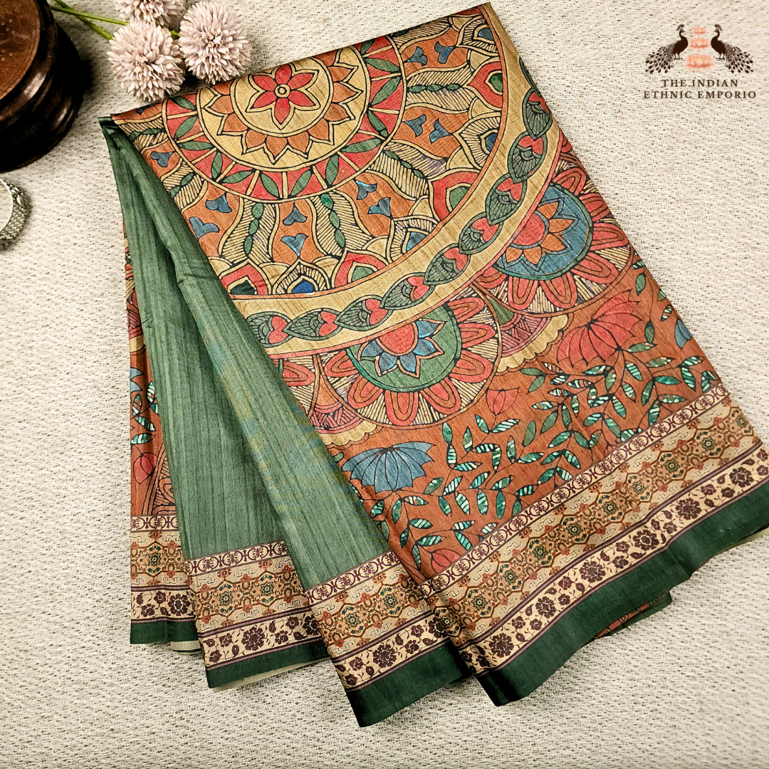 Madhubani Sarees - Organic Silk Printed Sarees