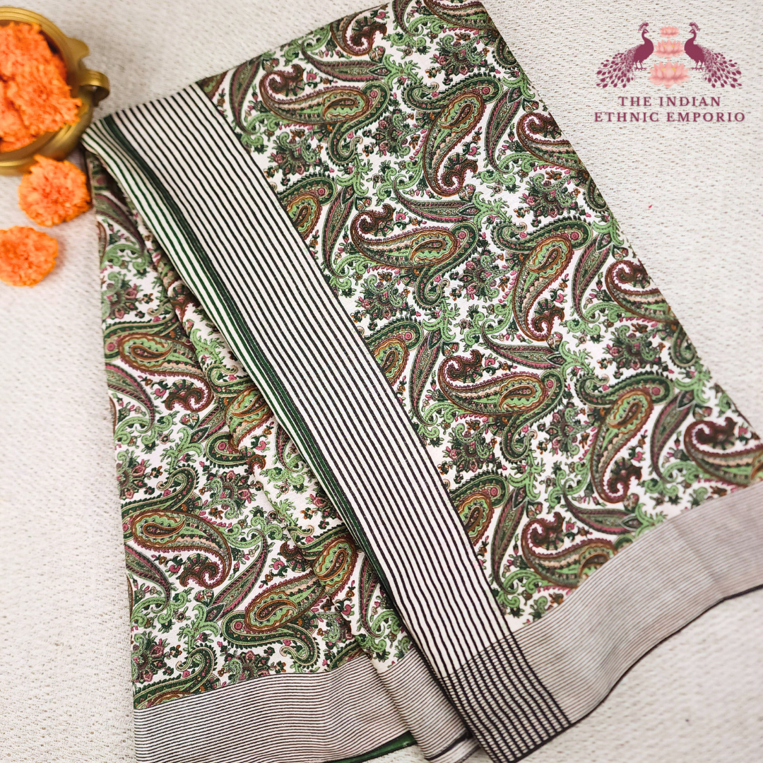 Modal Silk Kashmiri Meenakari Saree