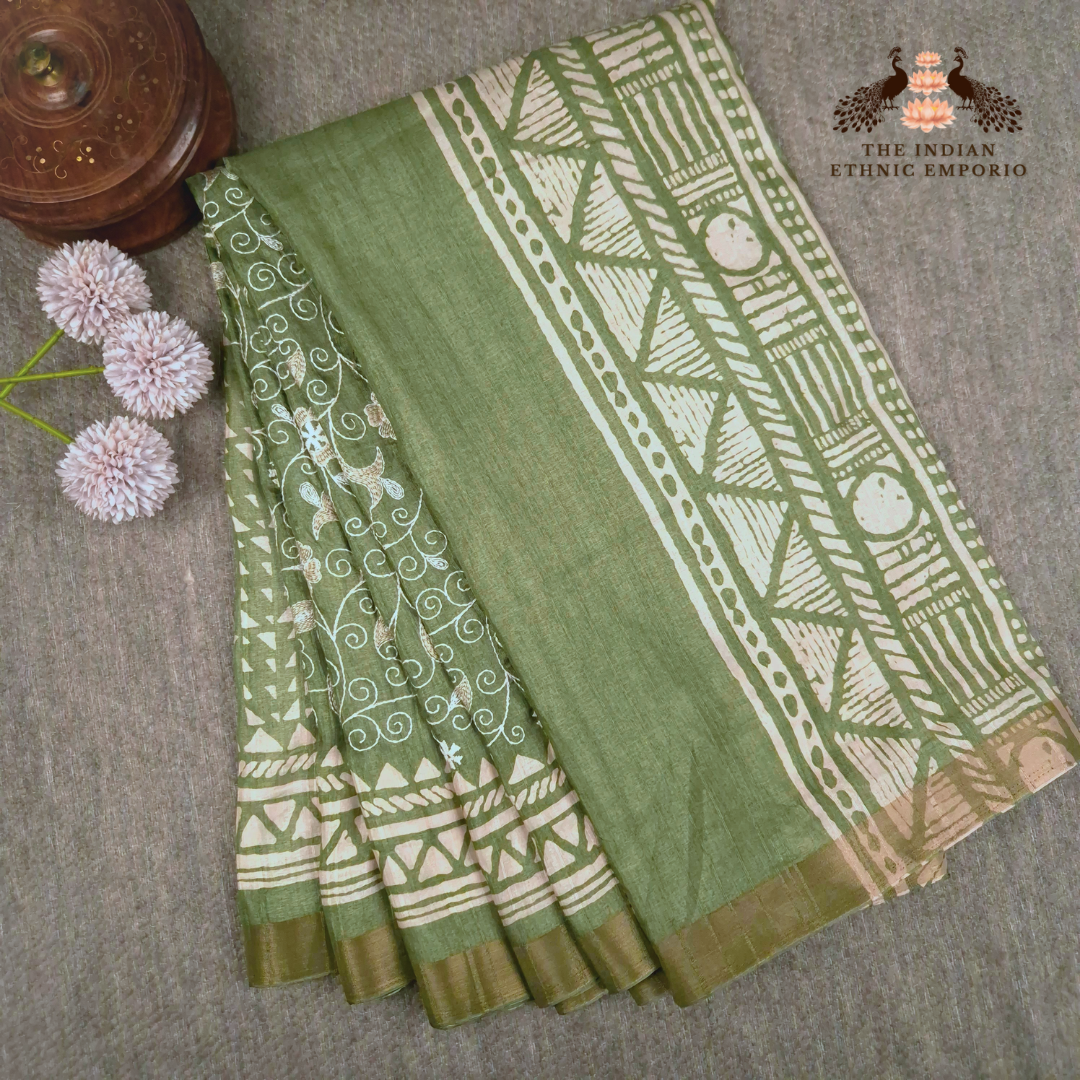 Lucknowi Chikankari Embroidery - Bhagalpur Silk Sarees