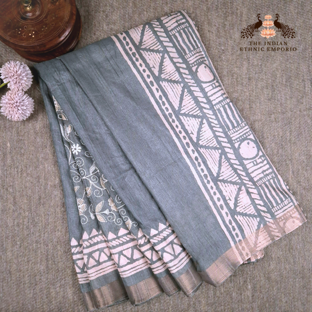 Lucknowi Chikankari Embroidery - Bhagalpur Silk Sarees