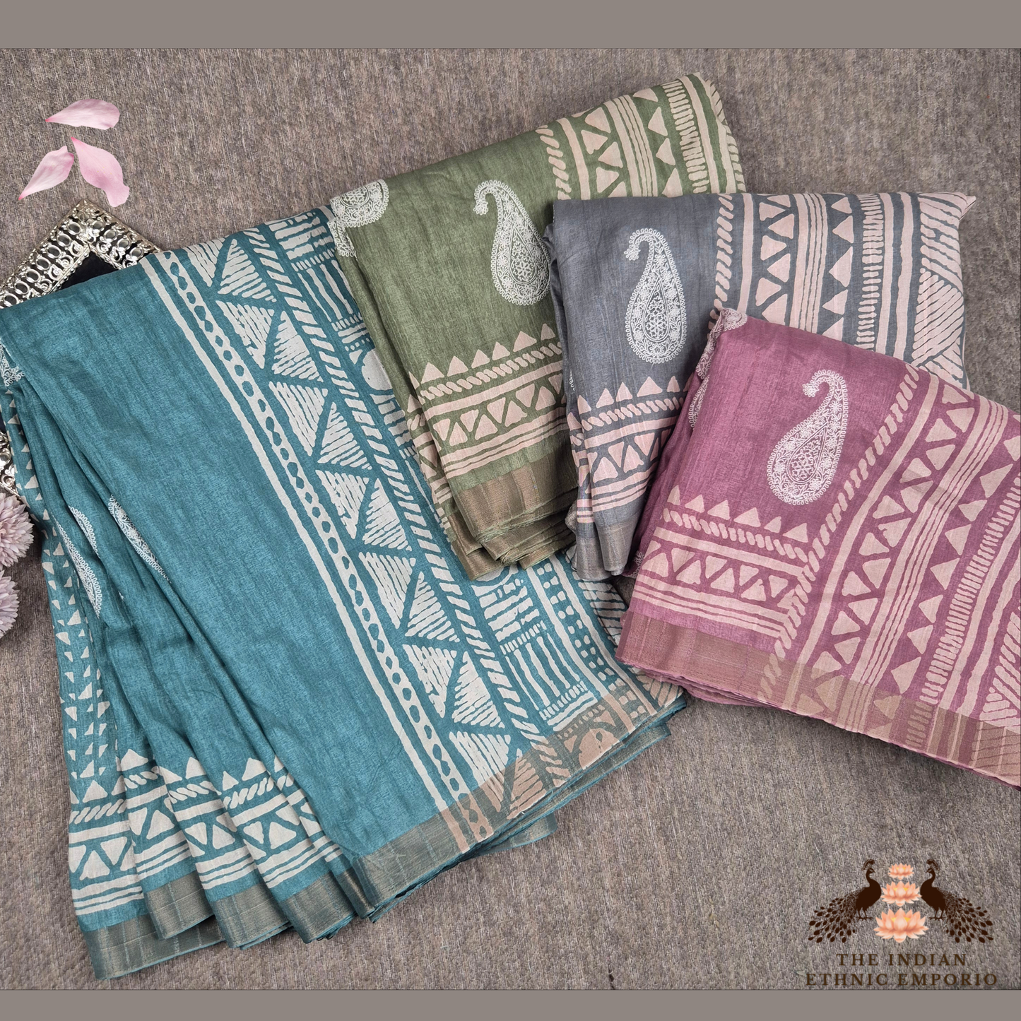 Bhagalpuri Silk Sarees with Lucknowi Chikankari