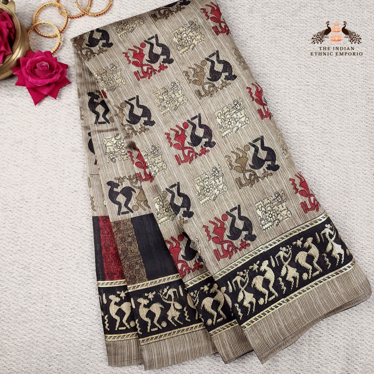 Tribal Print Organic Saree