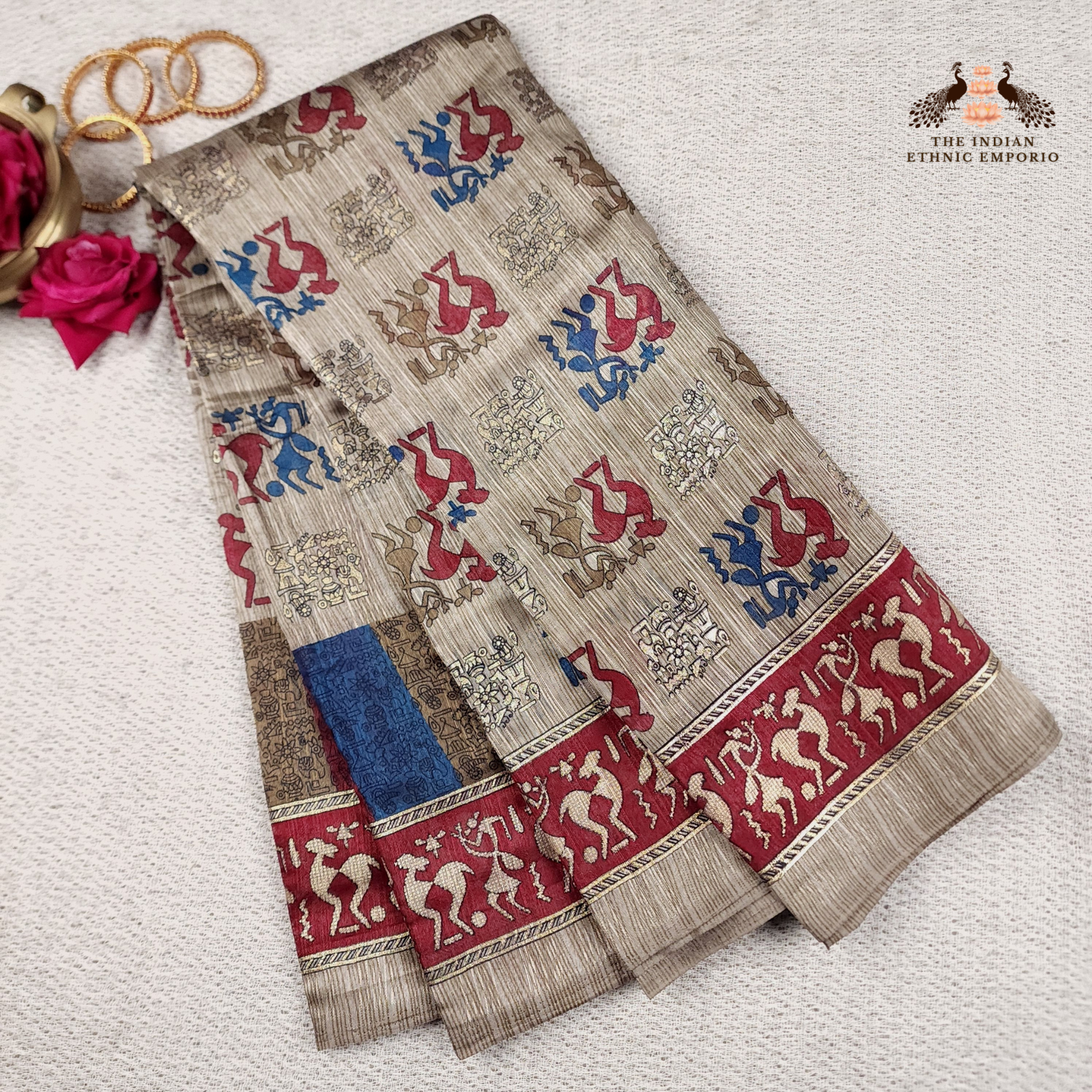 Tribal Print Organic Saree