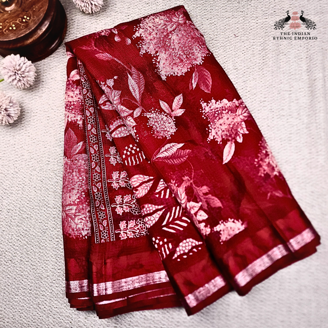 Kota Cotton Printed Sarees