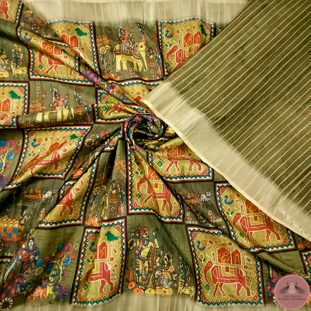 Patola Print Gicha Silk Saree From 'Gicha Glory' Collection- TIMELESS PATOLA