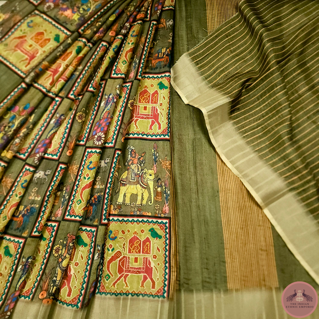 Patola Print Gicha Silk Saree From 'Gicha Glory' Collection- TIMELESS PATOLA