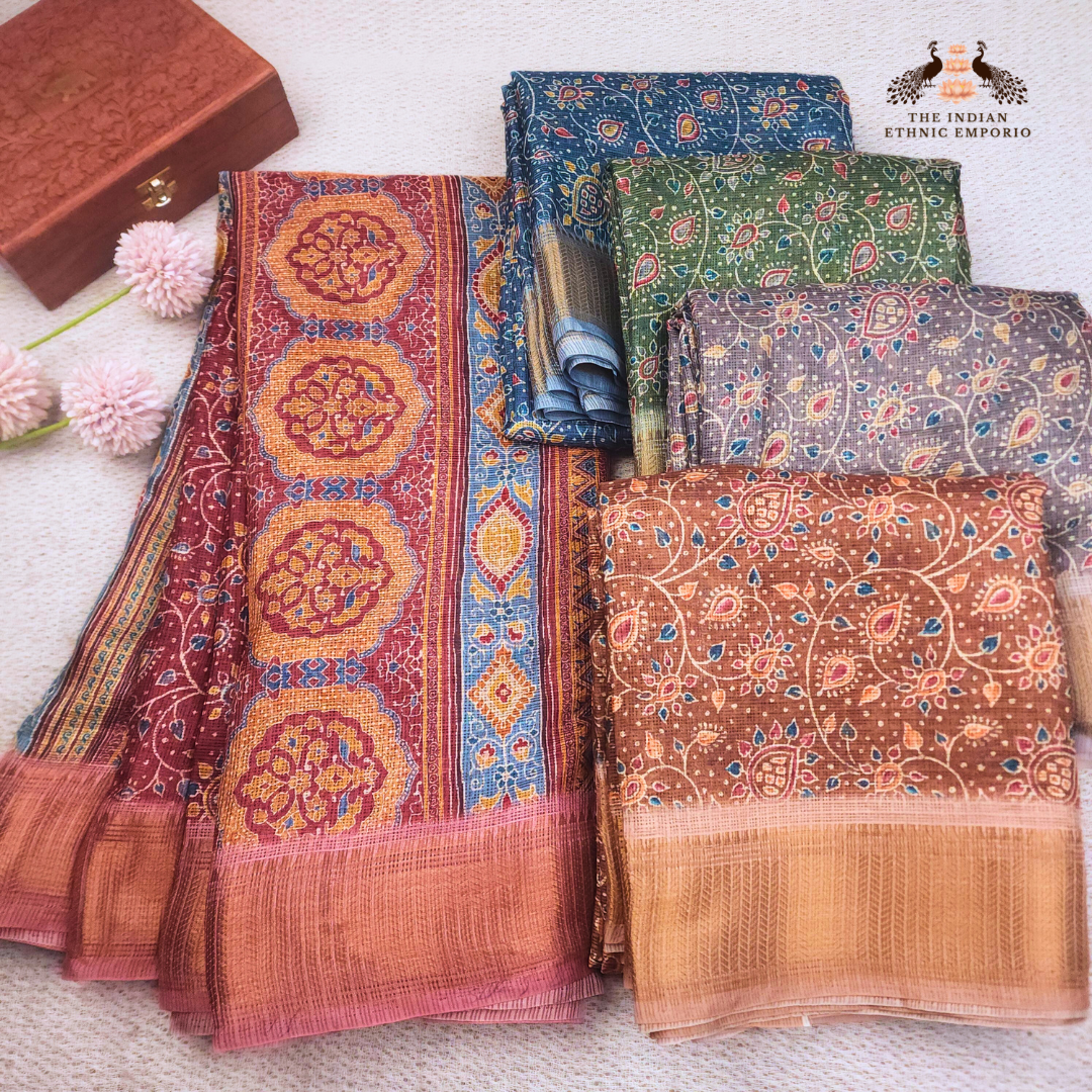 Premium Kota Cotton Printed sarees