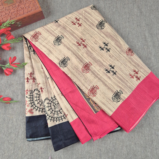 The Warli Weaves - D2 saree for Women