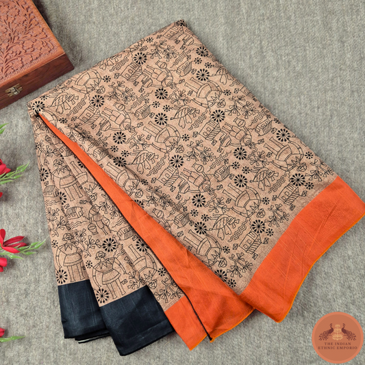 The Warli Weaves - D6 saree for Women | The Indian Ethnic Emporio