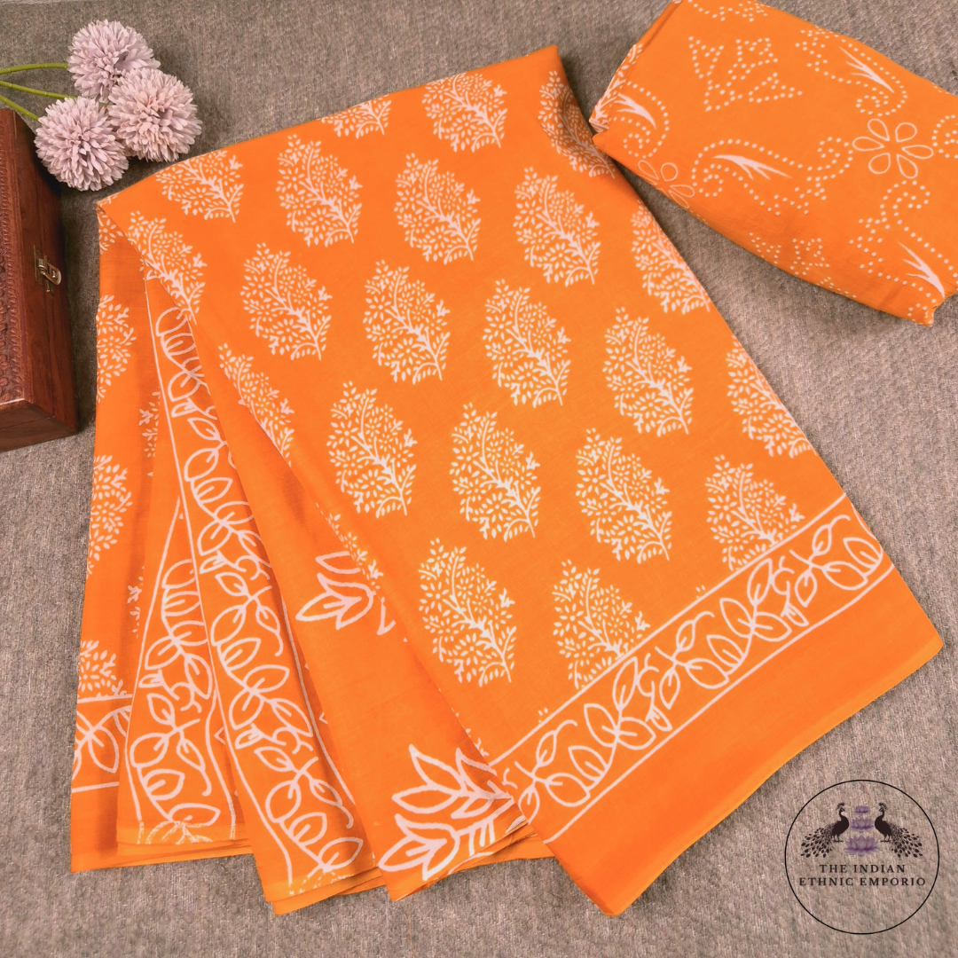 Summer Serenity - Pure Mul-Mul Cotton Sarees